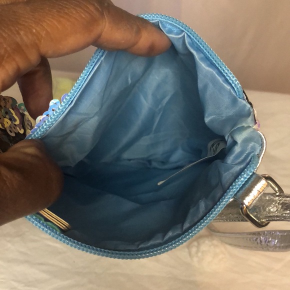 Mermaid sequin tail P.S. from AEROPOSTALE handbag. Metallic sequins as scales. - Picture 7 of 8